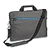 Pedea - Laptoptasche *Fashion* Notebook-Tasche bis 17,3 Zoll - Laptop Umhängetasche mit Schultergurt - Laptophülle grau - Notebooktasche für Damen & Herren