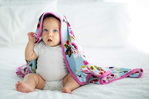 Baby Be Mine Newborn Baby Swaddle Blanket With Matching Knotted Hat, (Isla) #TOP6