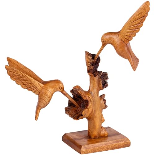 Estatua decorativa de colibrí artesanal