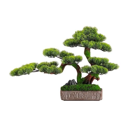 Arbol Artificial Restaurante Hotel vegetación Falsa Planta en Maceta árbol de Pino Artificial Mesa de Centro Adornos Decoraciones Chinas simulación de árbol de Pino bonsái Plantas Artificiales