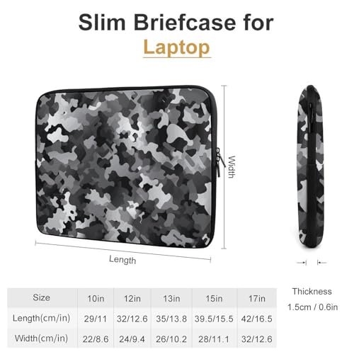 Housse pour ordinateur portable évitez les chocs pochette néoprène camouflage - 2
