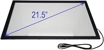 Chengying 21.5 inch 169 Infrared Multi-Touch Overlay - IR Touch Frame - 21.5" Infrared Touch Panel - USB Interface - with Protective Glass