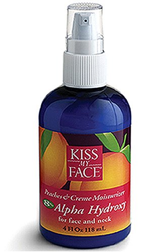 Kiss My Face Peaches & Creme Moisturizer with 8% Alpha Hydroxy Acids - 4 fl oz