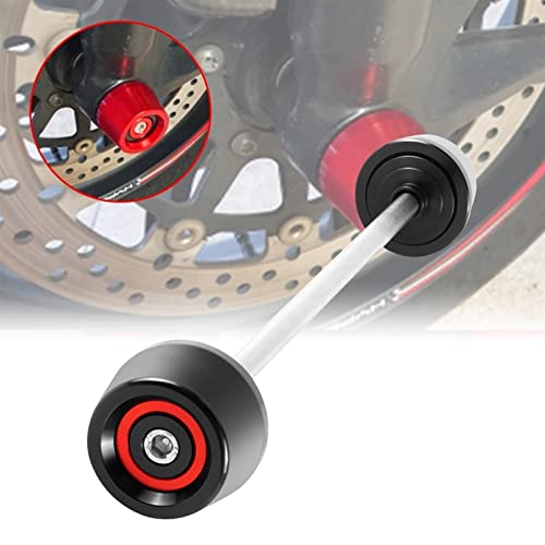 Curseur crash pads de protection roue avant moto rouge anti casse Monster 1200