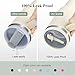 2 Pack 40 oz Tumbler Flip Straw Lid Replacement fit for Stanley Quencher, Spill Proof Tumbler Cover for Stanley Cup (white rose)