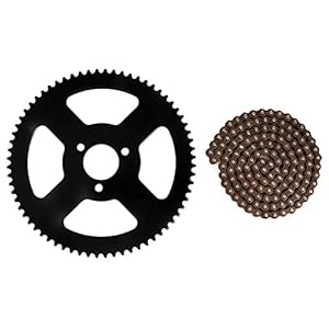 25 H Tand Ketting Tandwiel + Ketting 144 Links Tandwiel 2 Takt As fit voor Elektrische Mini Moto pocket Bike ATV Quad Accessoire