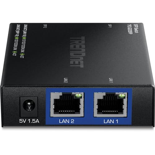 Image of TRENDnet 4-Port Gigabit Switch with SFP Ports, TFC-G22SFP, 2 x 1Gbps RJ45 Ports, 2 x 1Gbps SFP Ports, 8Gbps Switching Capacity, NDAA & TAA Compliant