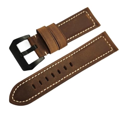 Correas Panerai de 26mm de piel de vaca vintage cambiante de 20mm a 24mm