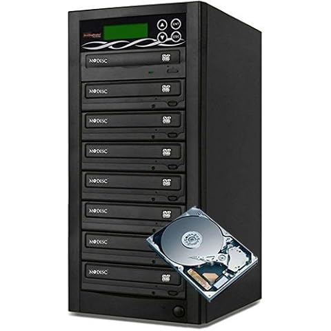 Bestduplicator Pro HD Series - 7 Target External Disc DVD/CD Duplicator Built-in 500GB Hard Disk Drive & 24X Burners Cover