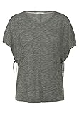 Cecil Damenshirt in Melangeoptik mit Tunnelzug im Ärmelsaum