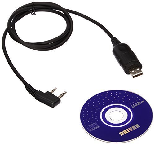 Baofeng USB Programming Cable Support WIN10, 64 Bit PC for Baofeng Radio UV-5R, BF-888S,BF-F8+,H-777 with Driver CD