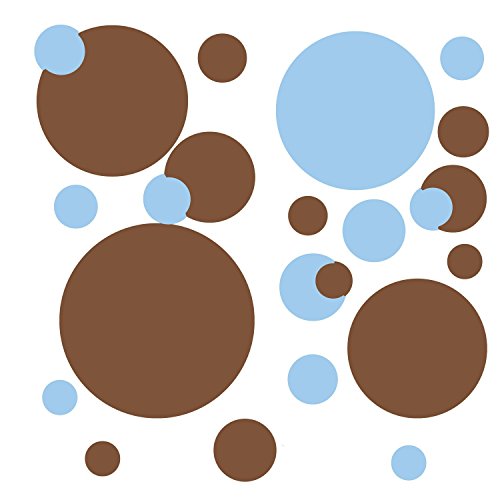 RoomMates Just Dots Blue and Brown Peel and Stick Wall Decals RoomMates Just Dots Blue and Brown Peel and Stick Wall Decals
