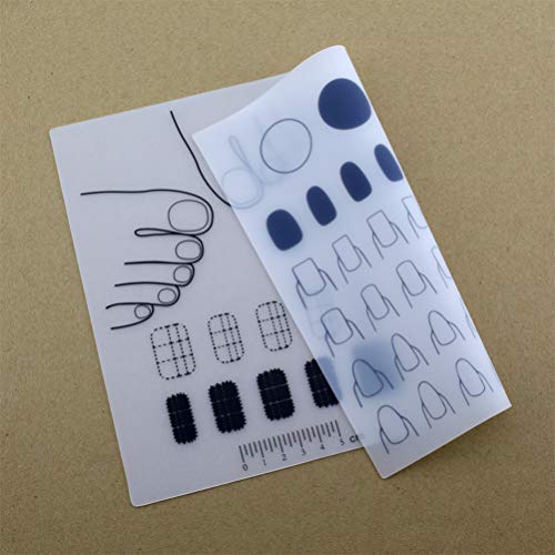 Ifundom Nail Stamp Silicone Nail Mat, Diy Nail Art Stamping Mats, Workspace Stamping Plate Manicure Mat, Nail Polish Coloring Practice Pad, Nail Sticker Trainer Guide Table Cover Tool Manicure Tools #TOP7