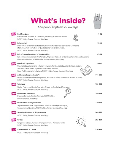 Image of Arihant All in One Mathematics Class 10 for CBSE Exam 2026-27 | NCERT Based Complete Theory, Practice Exercises, CBQs, A-R, Sample Papers & Mind Maps | Revised Edition as per Syllabus