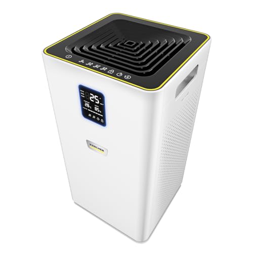KARCHER Air Purifier AF 30 for Home | 645 sq.ft Coverage | Air Quality Display | H13 HEPA and activated Carbon Filtres | Removes 99.99% Pathogens |...