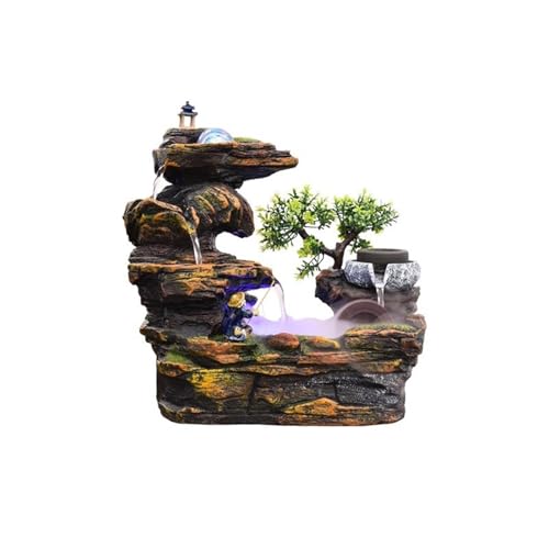 Fuente interior de resina con arroyo, regalo ideal para el hogar 2