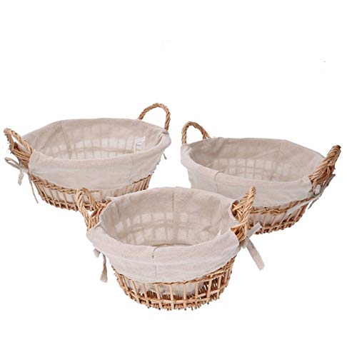 Vacchetti Giuseppe Basket, Wicker, Multicolour, Medio