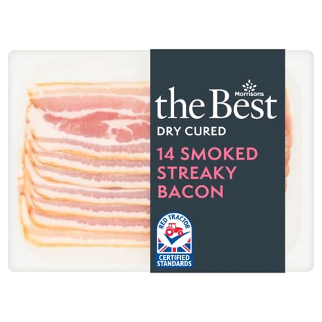 Morrisons The Best Dry Cured Smoked Streaky Bacon 220g