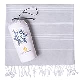 CASAVERSE Turkish Beach Towel, 100% Cotton Quick Dry Sand Free Beach Towels, Travel Turkish Towel