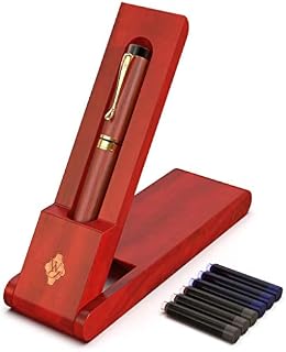 Wordsworth and Black's Calligraphy Pen - Luxury Wooden Bamboo Fountain Pen - Refillable