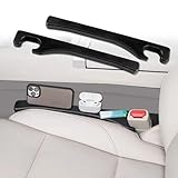 WINUERK 2Pcs Car Seat Gap Filler, Seat Gap Blocker, PU Leather Car Seat Gap Plug to Fill The Gap Between Seat and Console Stop Things from Dropping, Universal Car Interior Accessories for Car Truck