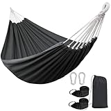 ANYOO Baumwoll Hängematte Tragbare Camping Hängematte mit Gurten für Garten Balkon Terrasse Outdoor & Indoor