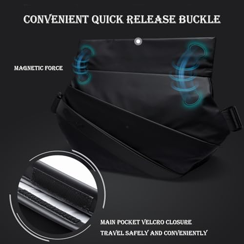 Obsidian Sling Anti-Theft Crossbody Bag, Oxford Waterproof Sports Sling Bag4