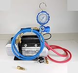 Pumpenset für Ladung und Vakuum, 70 l, mit Manometer und Schläuchen zum Nachfüllen der Kältegase R410A R407 R22 R134A