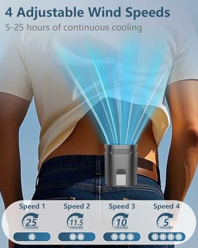 Ventilateurs mains libres à clipser pour chemise contre la chaleur - 3
