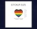 250 Philadelphia Gay Pride 8 Stripe Rainbow Heart Stickers for LGBTQ Awareness - Philly Heart Shaped Rainbow Stickers - Great for LGBTQ Fundraising Events and Marches