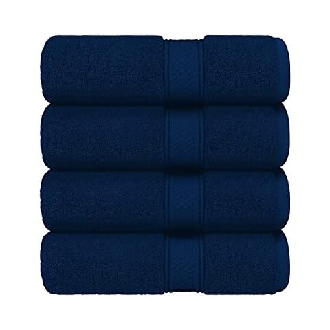 Juego de 4 toallas de mano superabsorbentes de algodón egipcio Cover