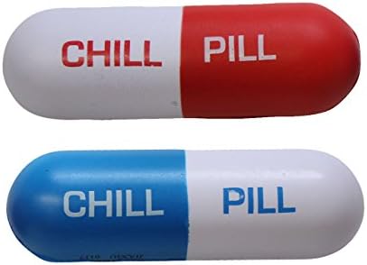 Bulk 12 Chill Pills Stress Ball Toys - Office, Pill ...