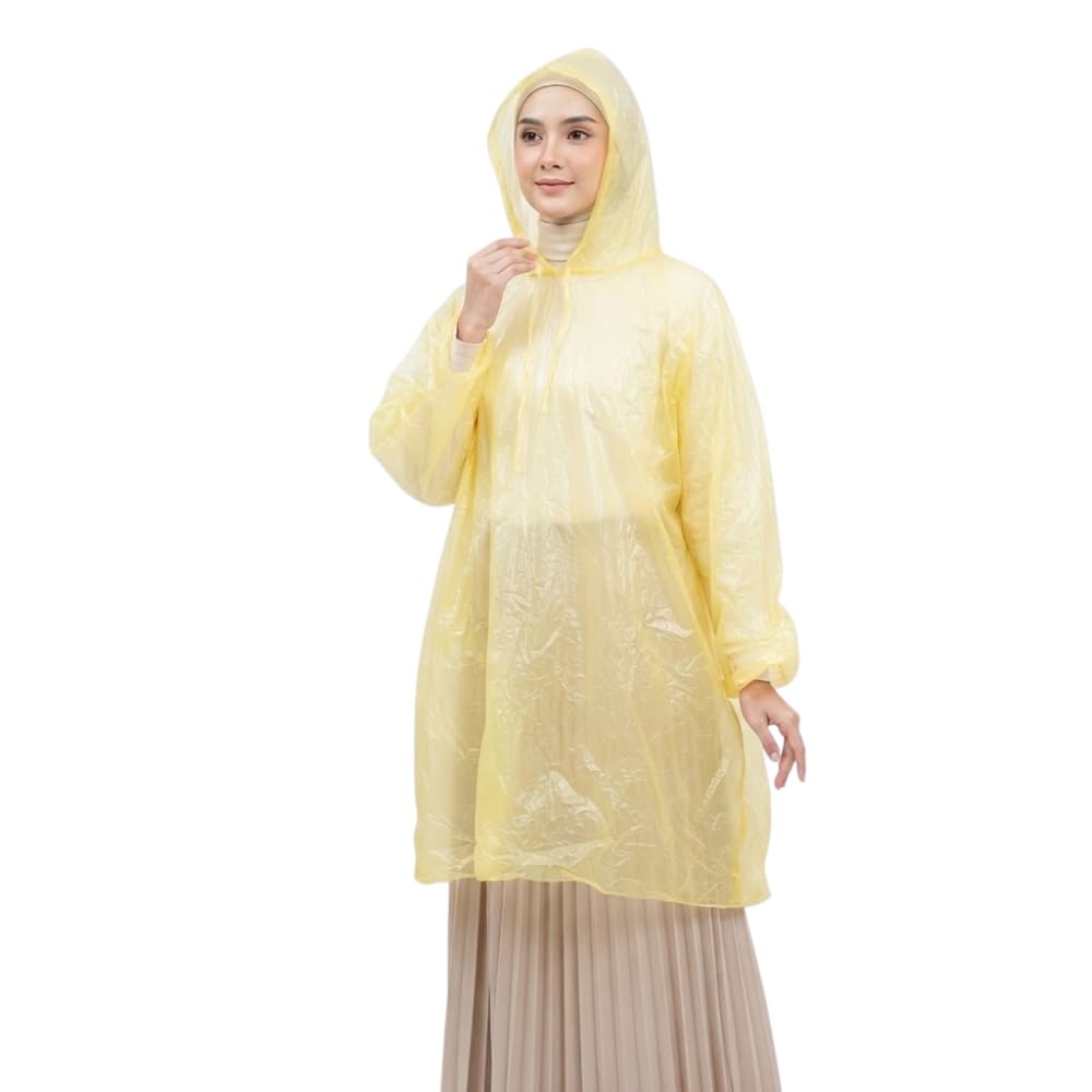 (𝐒𝐩𝐞𝐜𝐢𝐚𝐥 𝟏𝟓 𝐘𝐞𝐚𝐫𝐬 𝐖𝐚𝐫𝐫𝐚𝐧𝐭𝐲 Disposable Hooded Emergency Rain Poncho for Adults, Waterproof Lightweight Raincoat for Camping, Hiking, Travel, Trekking, Bike Riding-image-17