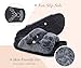 KuaiLu Women's Fluff Slippers Black Size 12, Plantar Fasciitis Arch Support Platform Slippers Ladies Fashion Open Toe Faux Fur Sliders House Slipper