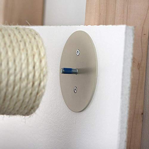 Rascador flotante de sisal para gatos, montaje en pared miniatura 6