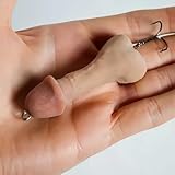 Prank Penis Fishing Hook,Realistic Novelty Lure for Fishing,Hilarious Gag Gift for Anglers,Funny Practical...