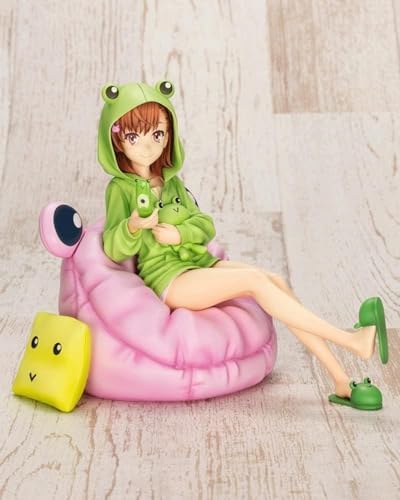とある科学の超電磁砲T 御坂 美琴 ゲコ太まみれVer. 1：7スケールかわいいロリ美少女アニメフィギュア/人形/スタチュー/モデル大人のアニメアクションフィギュア箱入りおもちゃPVC 14cm /5.5インチコレクション/装飾品