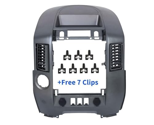 ECOTRIC Center Dash Instrument Panel Lid Compatible with 2004 2005 2006 Nissan Titan XE SE Armada SE Replace For 682578S800 (Clips Included Silver Gray W/O Speaker Bezel)