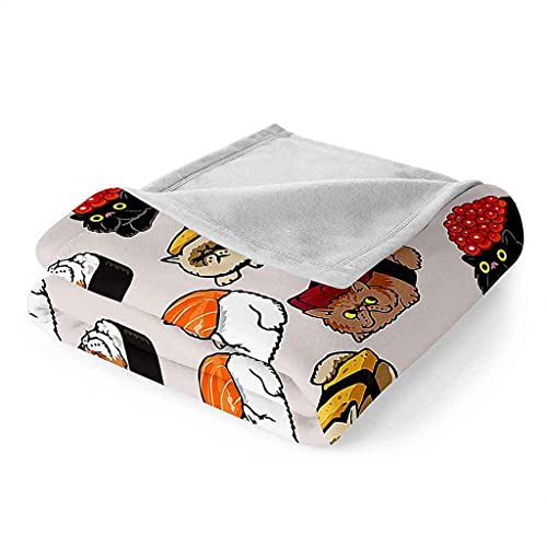 Couverture microfibre douce chat pour canapé lit toutes saisons - 7