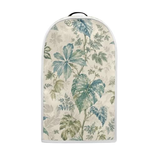 Image of Talayituse Vintage Palm Leaf Botanical Print Blender Dust Cover, Fingerprint Protection Cover for Stand Mixer or Coffee Machine, Home Kitchen Appliance Covers for Stain Dust Resistant Supplies