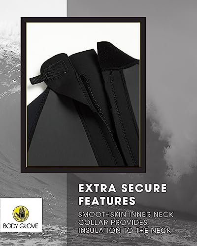 Body Glove Men's Wetsuit - Upf 50+ 2 Mm Neoprene Back Zip Shorty Springsuit (S-Xl), Size Large, Black #TOP4