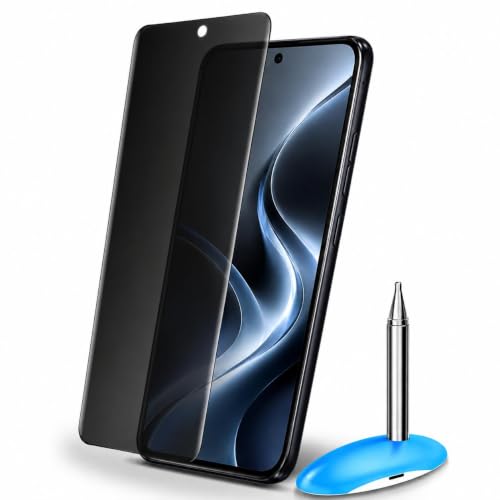 Image of QsmQam Privacy Borderless UV Tempered Glass Compatible with Motorola Edge 70 Fusion 5G with Anti-Explosion 9H Hardness Screen Guard (Ultrasonic fingerprint working)