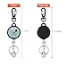 HASFINE Retractable Keychain Badge Holder Carabiner, Cute Retractable Badge Reel Clip with Key Chain Stainless Hook