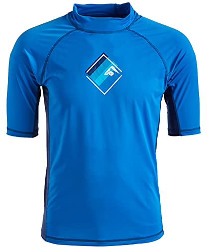 Image of Kanu Surf Men's Fiji UPF 50+ Short Sleeve Sun Protective Rashguard Swim Shirt