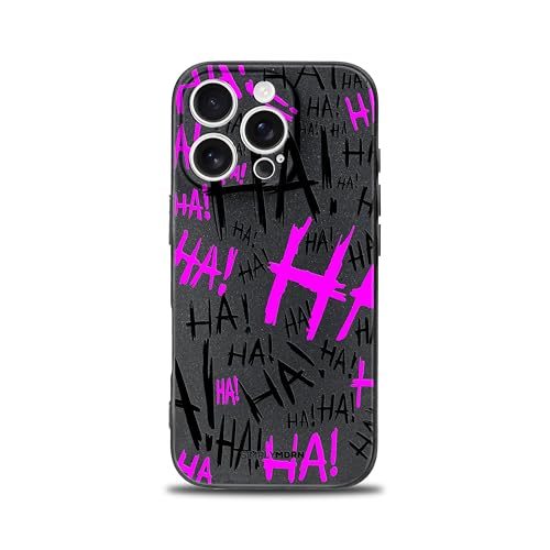 SIMPLYMDRN Custodia sottile per iPhone 14 Pro Max, design Joker Haha, fantastica custodia da uomo, design supereroi, cover sottile e flessibile (viola Jokxster)
