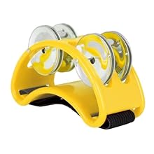 Waterproof and wear- tambourine strapped to your feet. features four sets of bells that produce a loud and sound. made of material for long-lasting use. offers reliable elasticity and good stability for a experience. versatile accessory suitable for ...