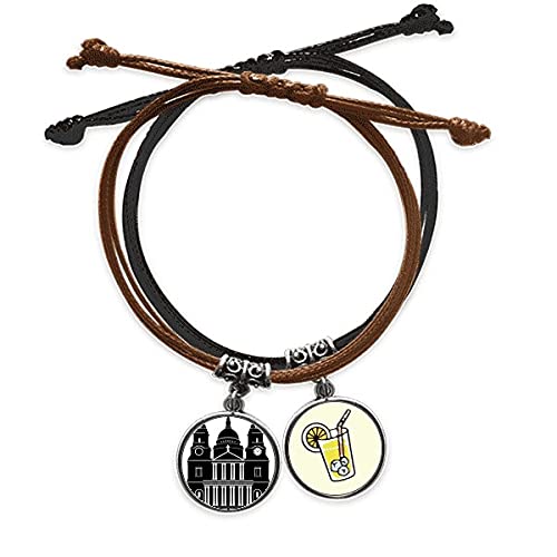Bracelet Angleterre Royaume-uni en cuir, une idée cadeau idéale pour les passionnés de voyage