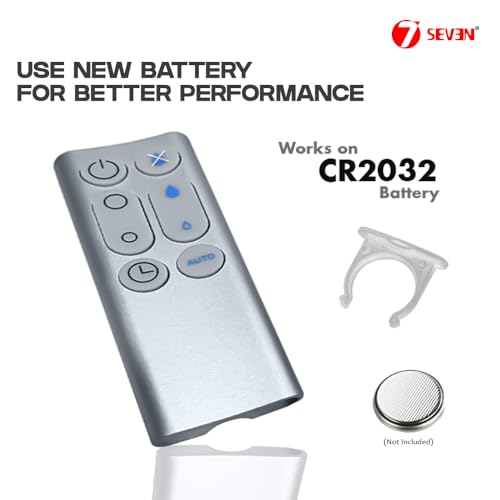 Image of 7SEVEN Compatible with Dyson Remote Control Model 303117-01 AM10 Humidifier (Silver) Fan Remote, Required CR2032 Battery - Match Remotes Keys Exactly with Existing Original Remote
