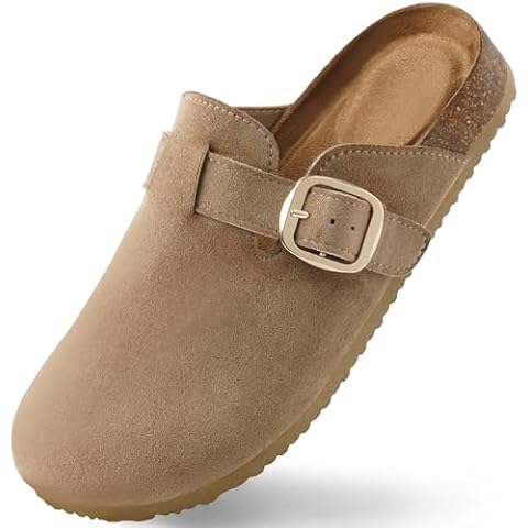 Harvest Land Women's Slip-On Clogs with Buckle Cover