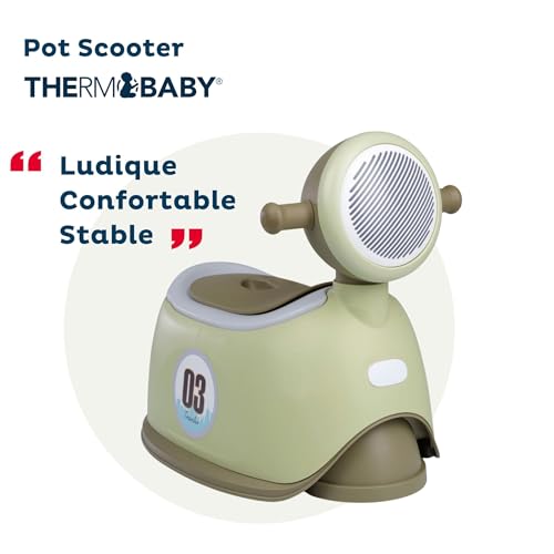 Pot pour bébé Thermobaby vert en forme de scooter dès 18 mois - 2
